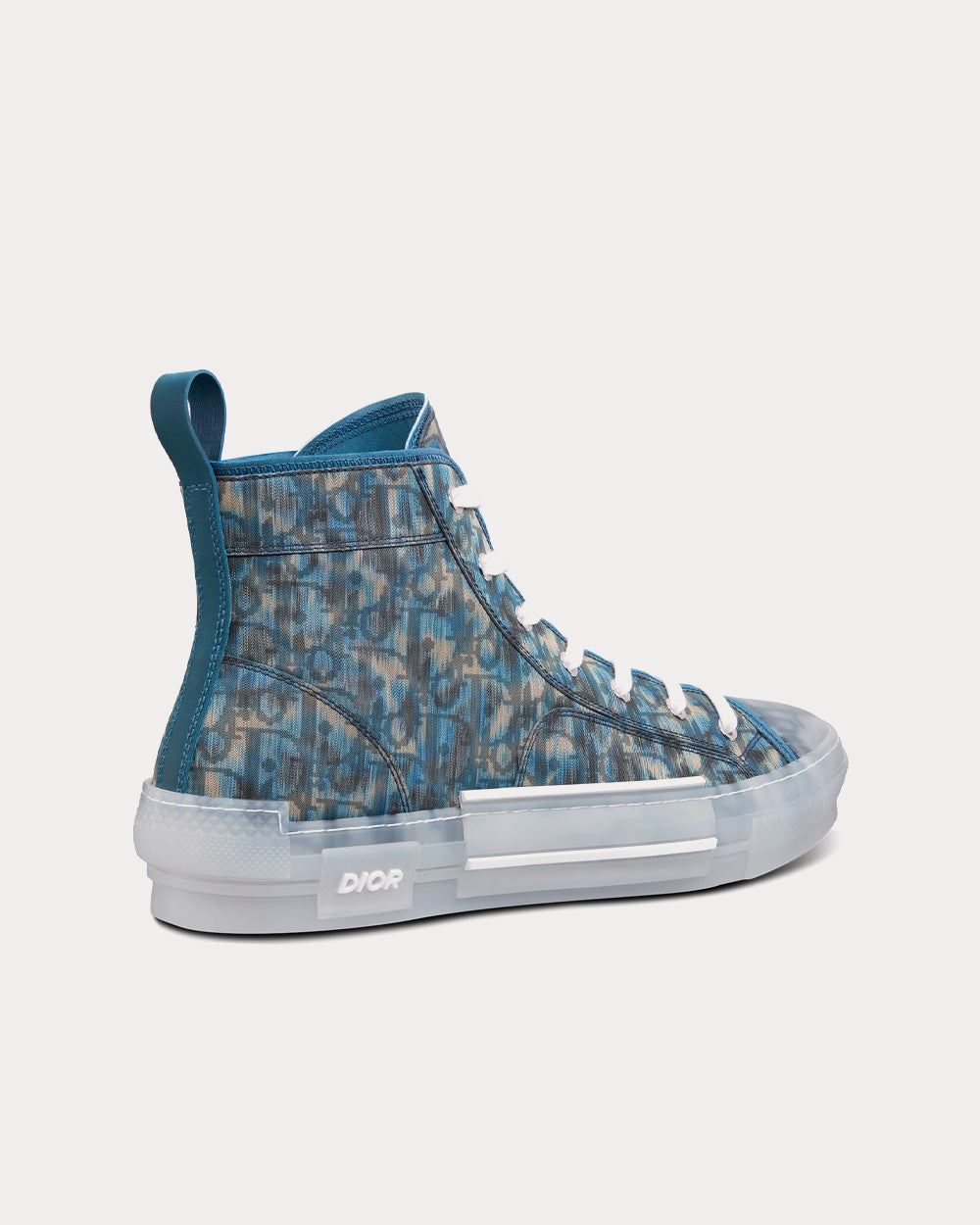 Dior x Parley B23 Blue Dior Oblique Parley Ocean Plastic® High Top Sneakers - 4