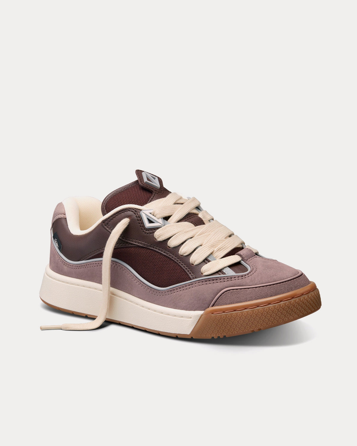 Dior x Travis Scott B713 'Cactus Jack' Mocha Grained Calfskin and Technical Mesh with Mauve Nubuck Calfskin Low Top Sneakers - 3