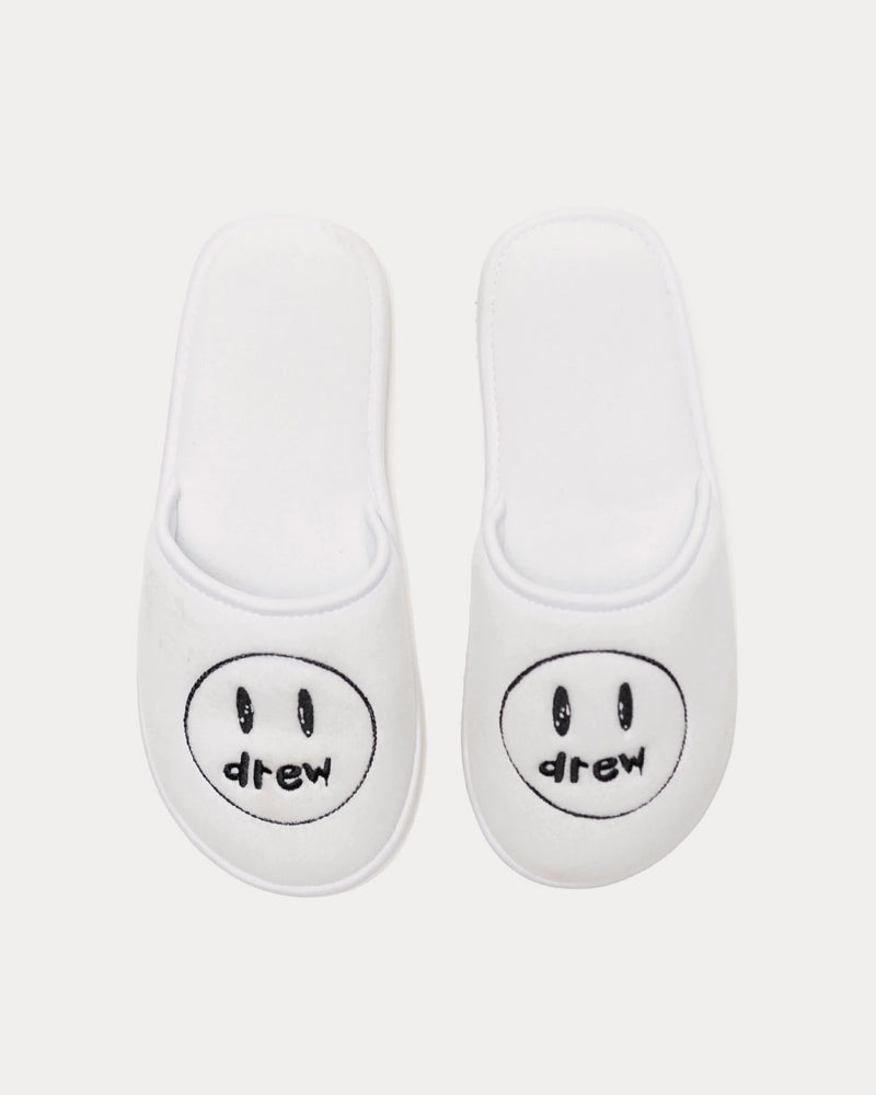 Drew House Painted Mascot Platform White Slip Ons - 2