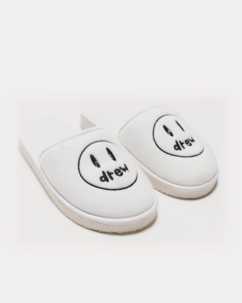 Drew House Painted Mascot Platform White Slip Ons - 3