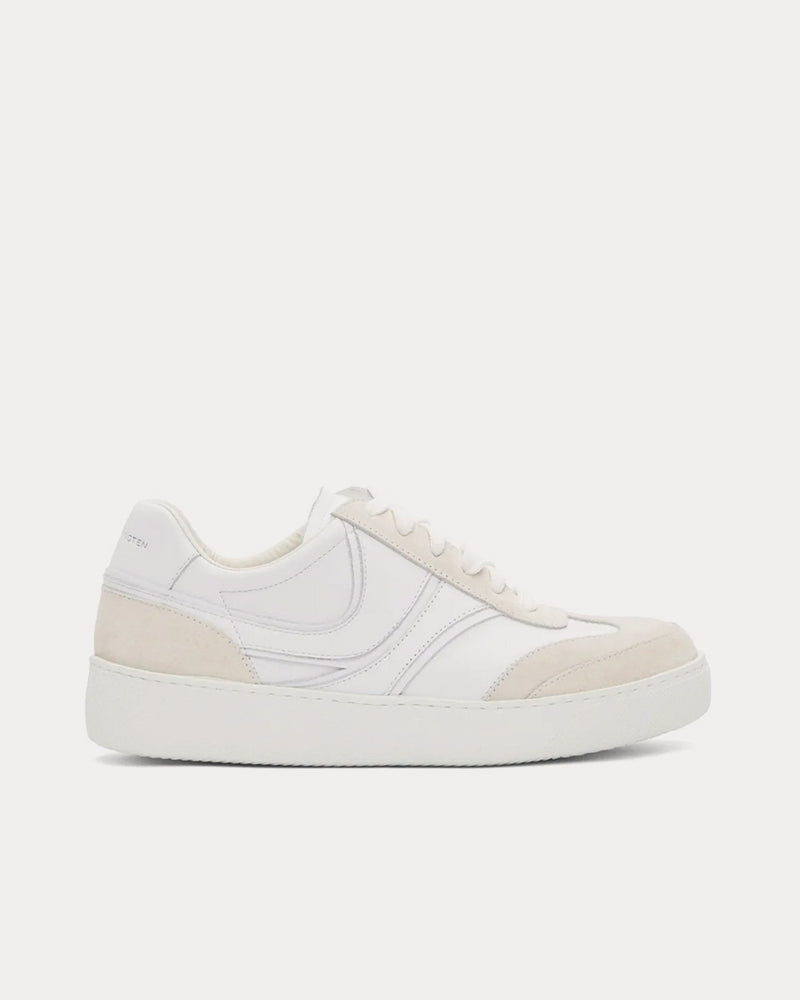 Dries Van Noten Leather White Low Top Sneakers - 1