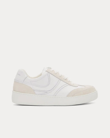 Dries Van Noten Leather White Low Top Sneakers