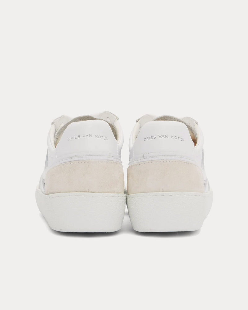 Dries Van Noten Leather White Low Top Sneakers - 3