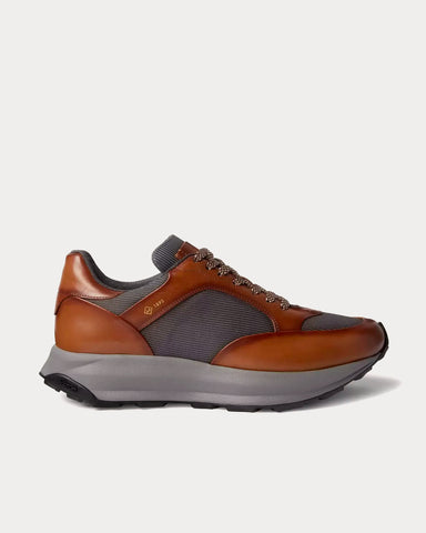 Dunhill Aerial Patina Tan Low Top Sneakers