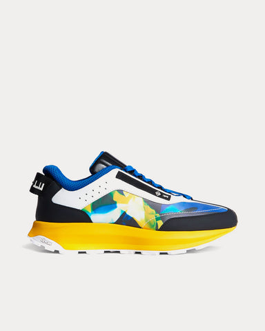 Dunhill x Ellen Carey Aerial Runner Blue / Yellow Low Top Sneakers