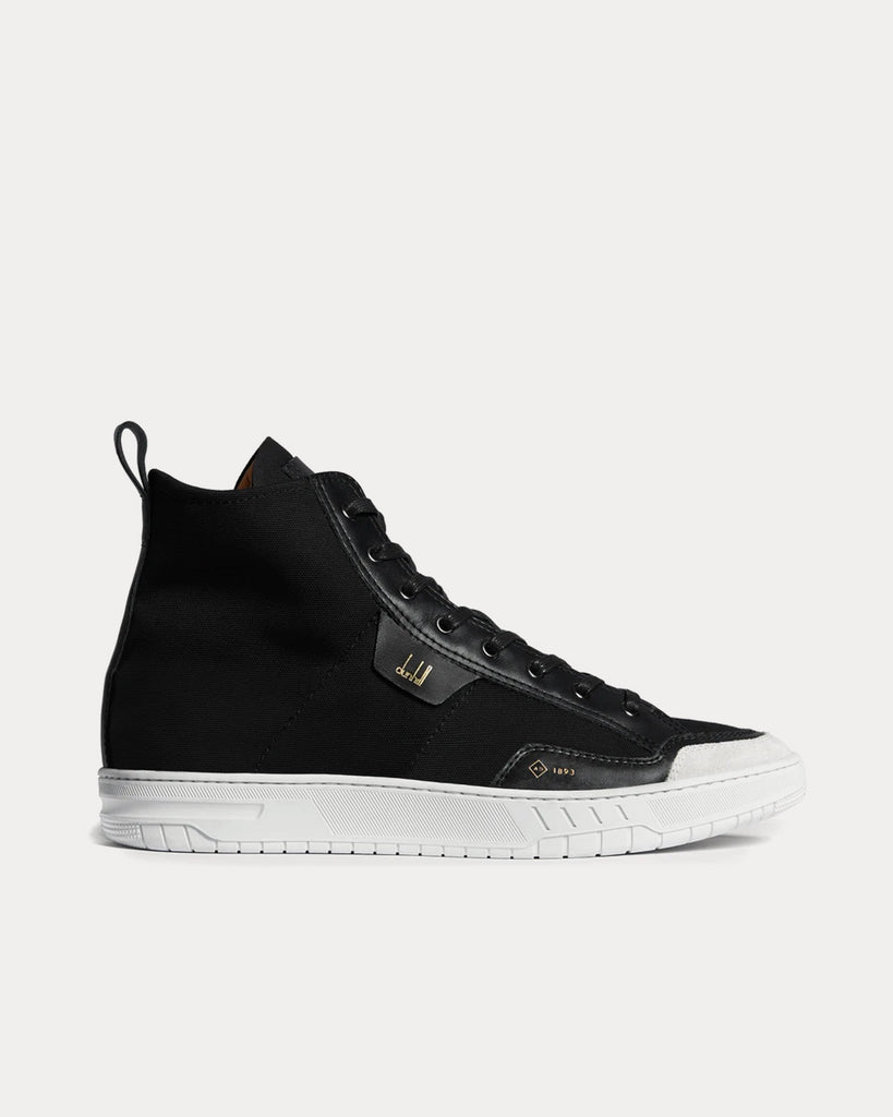 Dunhill Court Canvas Black High Top Sneakers - Sneak in Peace
