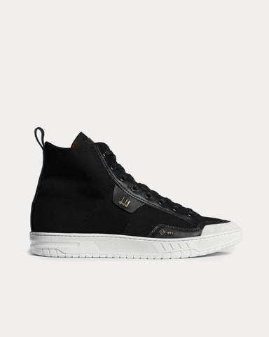 Dunhill Court Canvas Black High Top Sneakers