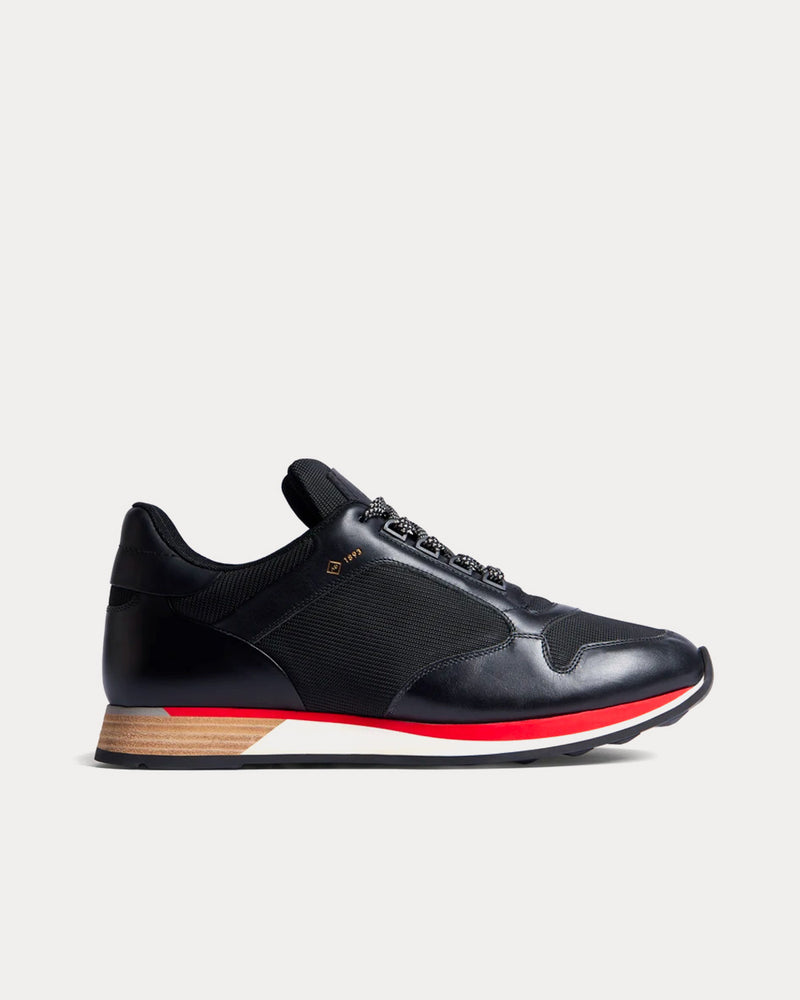 Dunhill Duke Mesh Runner Black Low Top Sneakers - 1