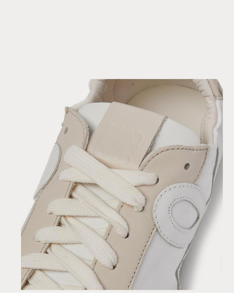 Loewe Ballet Leather and Suede-Trimmed Nylon  White low top sneakers - 4