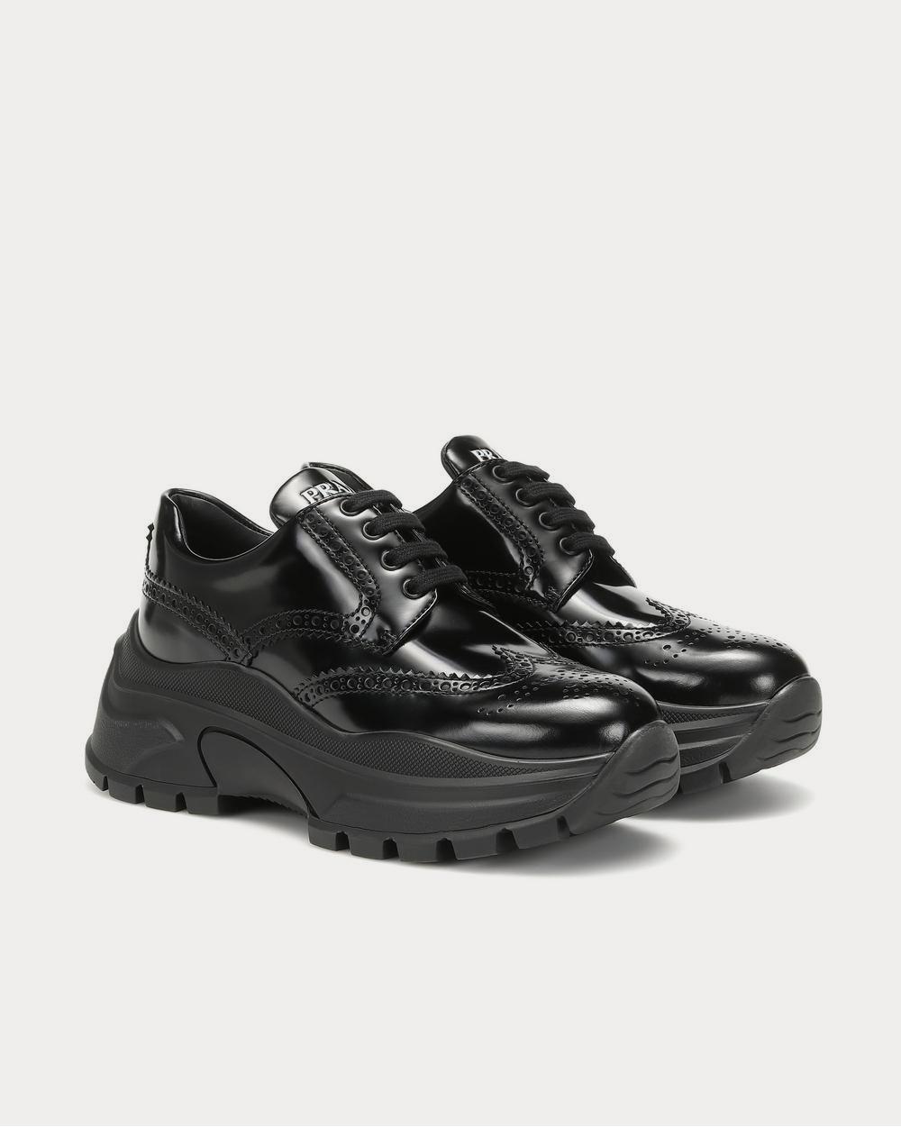 Prada Leather nero Low Top Sneakers - 2