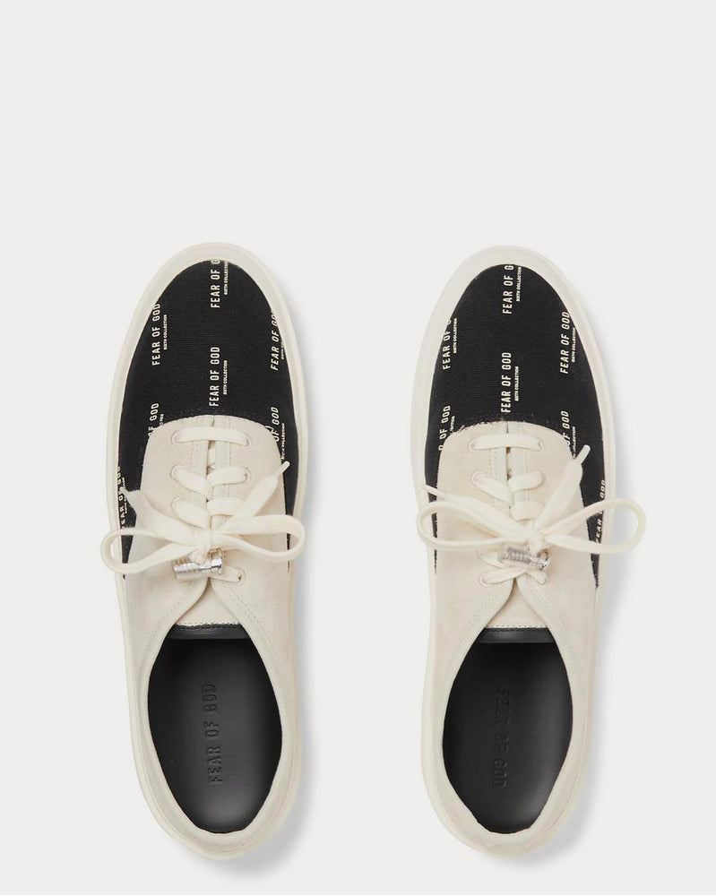 Fear of God 101 Suede and Logo-Print Canvas Backless  Stone low top sneakers - 6