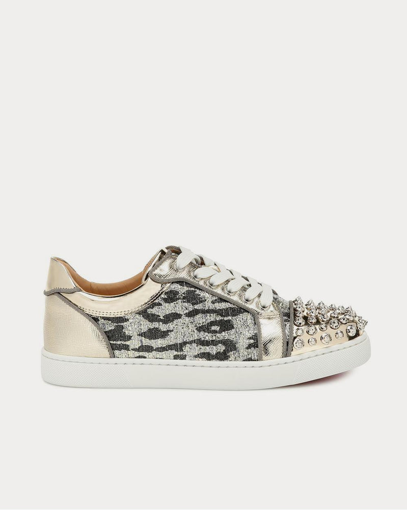 Christian Louboutin Vieira Spikes embellished Version Multi Low Top Sneakers - 1