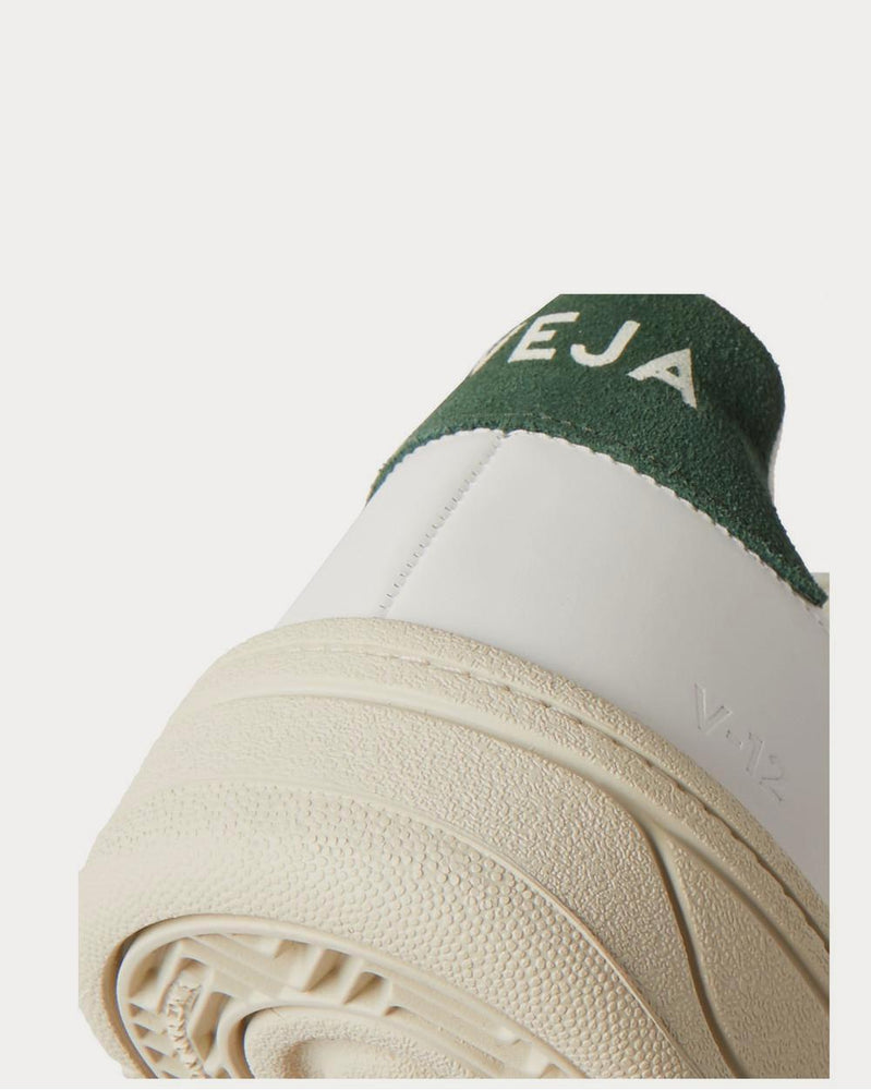 Veja V-12 Suede-Trimmed Leather  White low top sneakers - 4