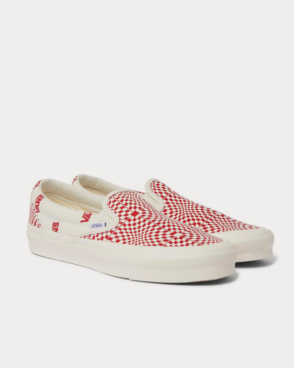 Vans OG Classic Printed Canvas Slip-On  White slip on sneakers - 2