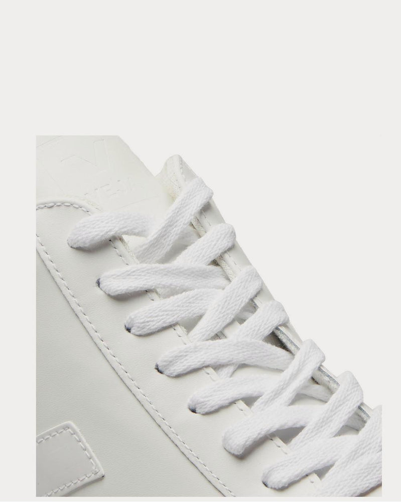 Veja V-12 Suede-Trimmed Leather  White low top sneakers - 4