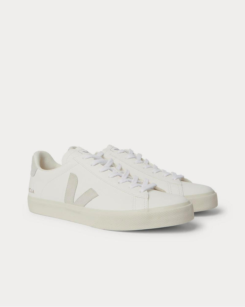 Veja Campo Suede-Trimmed Leather  White low top sneakers - 2