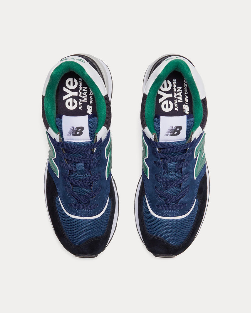 New Balance x Junya Watanabe 574 Legacy Navy / Black / Green Low Top Sneakers - 2