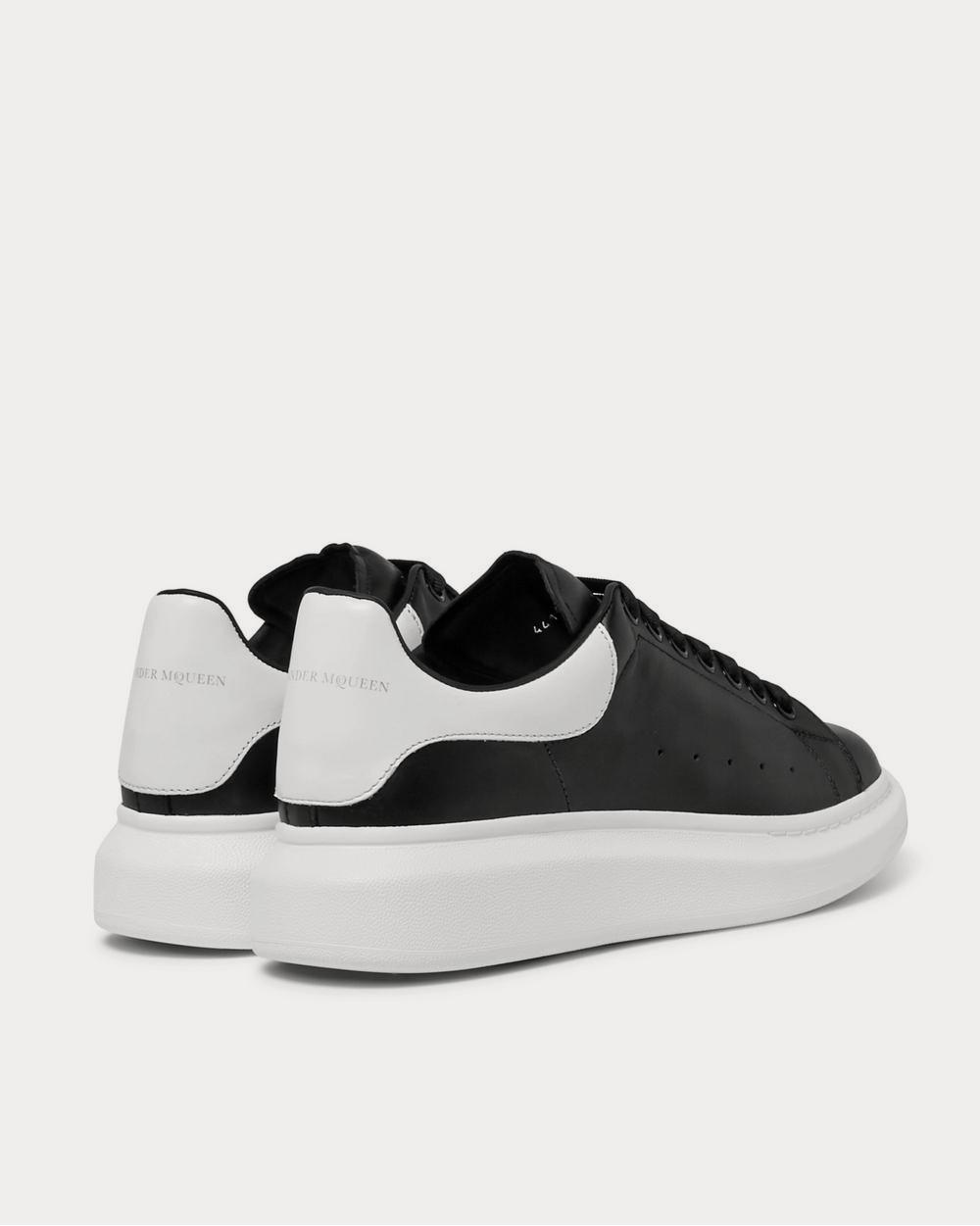 Alexander McQueen Exaggerated-Sole Leather  Black low top sneakers - 4