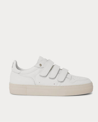 AMI Full-Grain Leather  White low top sneakers