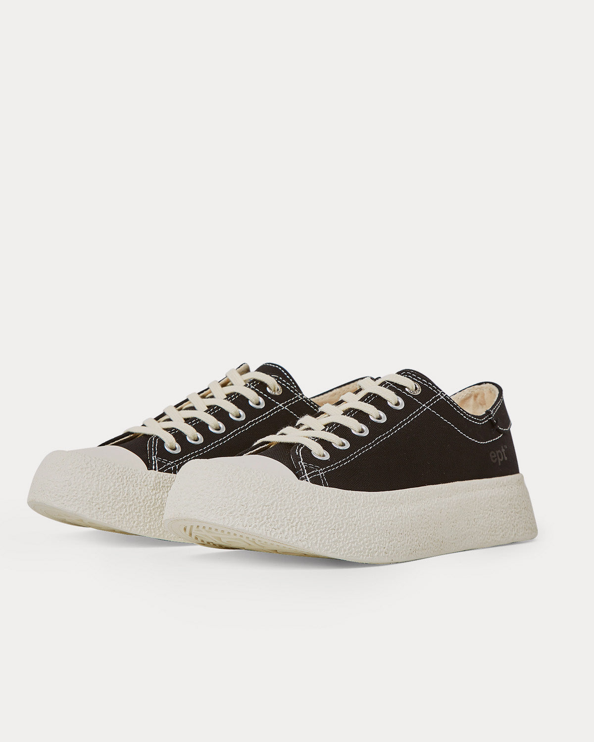 East Pacific Trade Dive Canvas Black Low Top Sneakers - 3