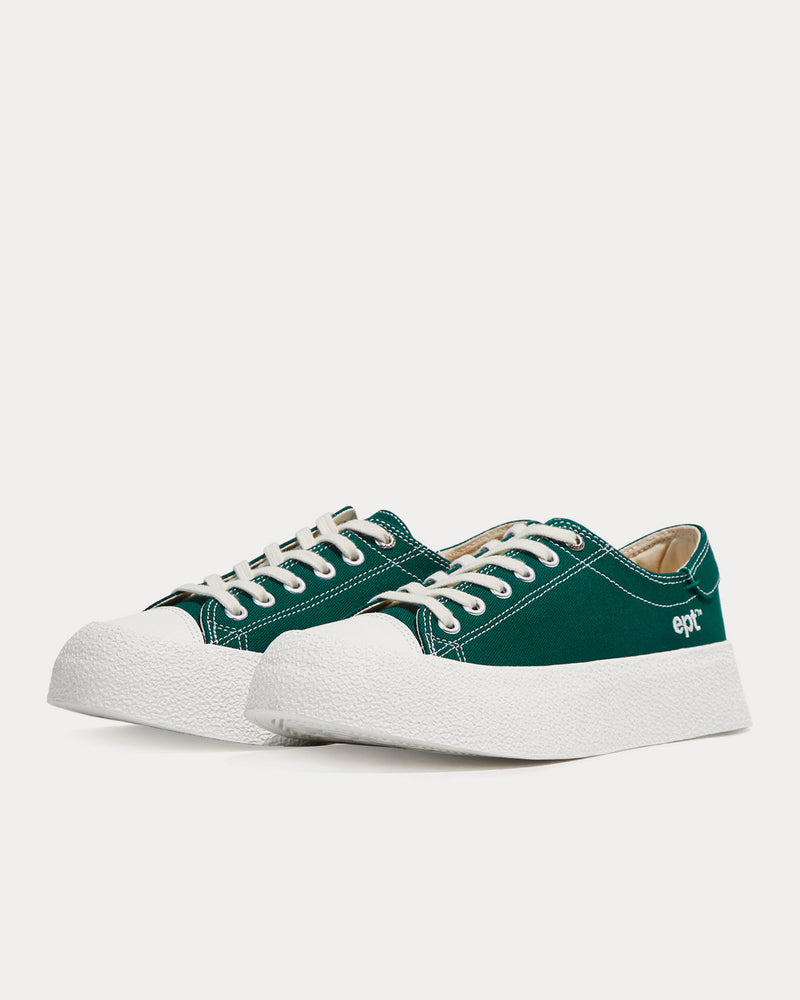 East Pacific Trade Dive Canvas Forest Green Low Top Sneakers - 3