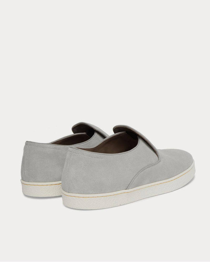 John Lobb Haven Suede Slip-On  Gray low top sneakers - 4