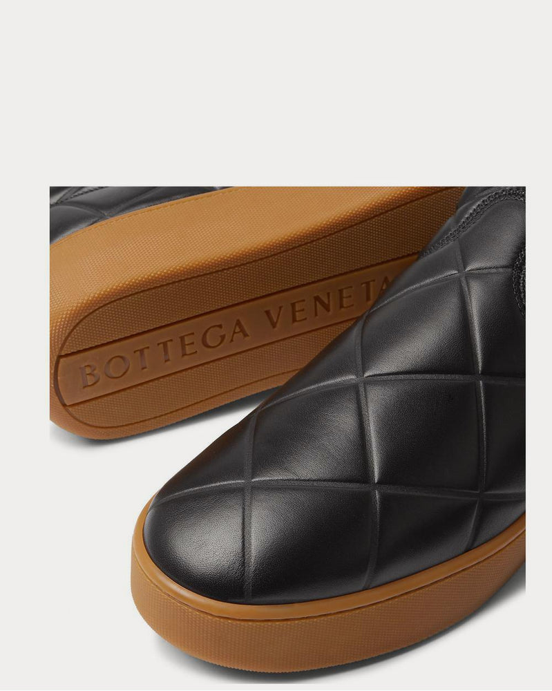 Bottega Veneta Debossed Leather Black slip on sneakers - 4