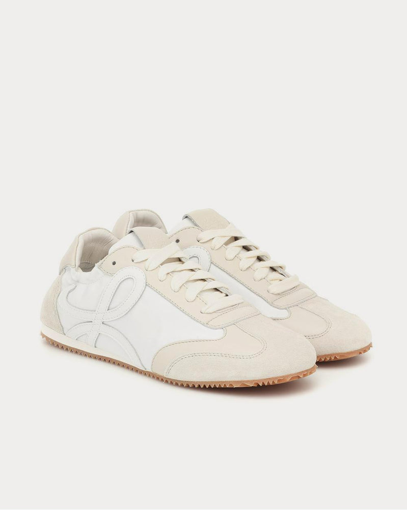 Loewe Ballet Runner leather and suede White Low Top Sneakers - 2