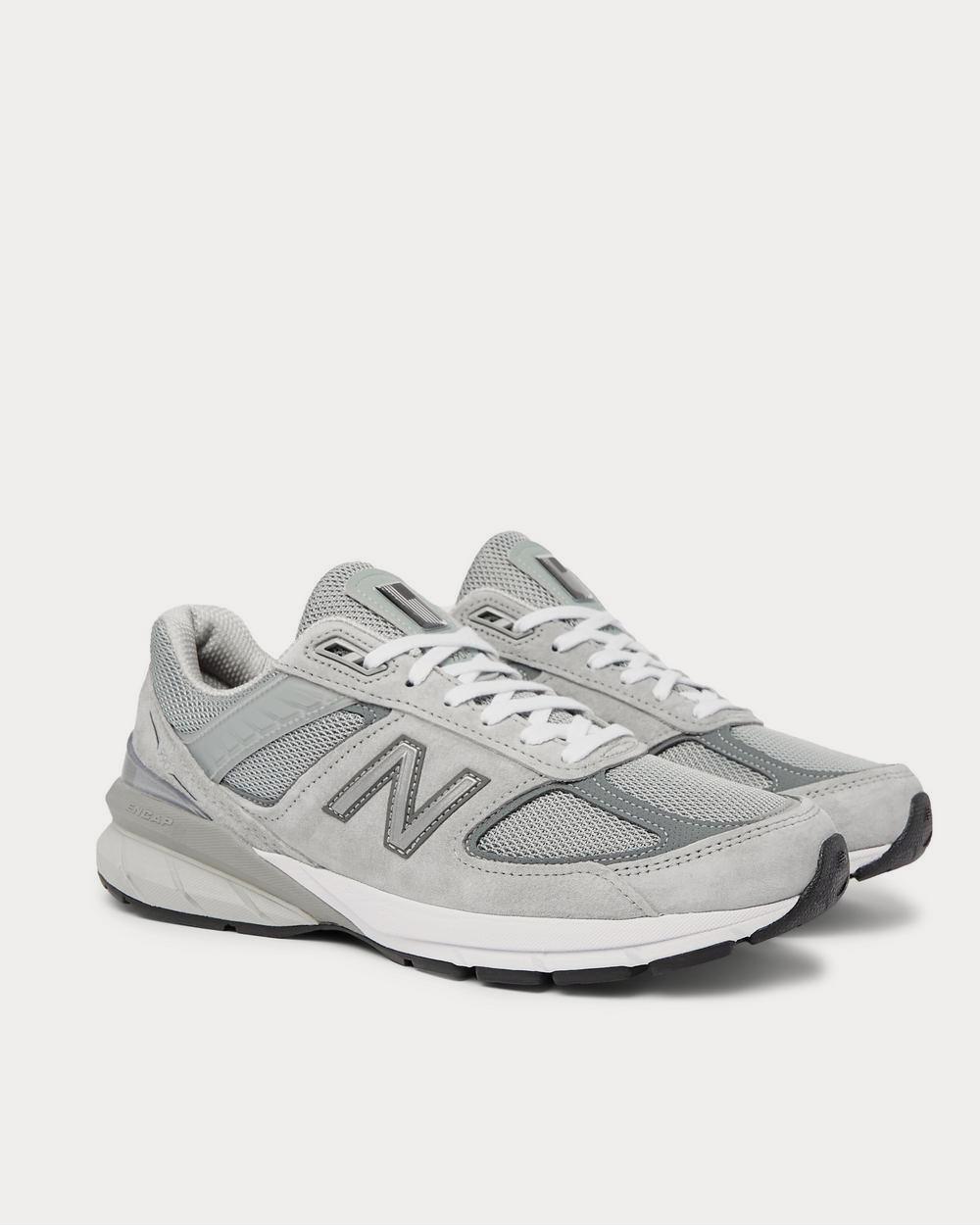 New Balance M990v5 Suede and Mesh  Gray low top sneakers - 2