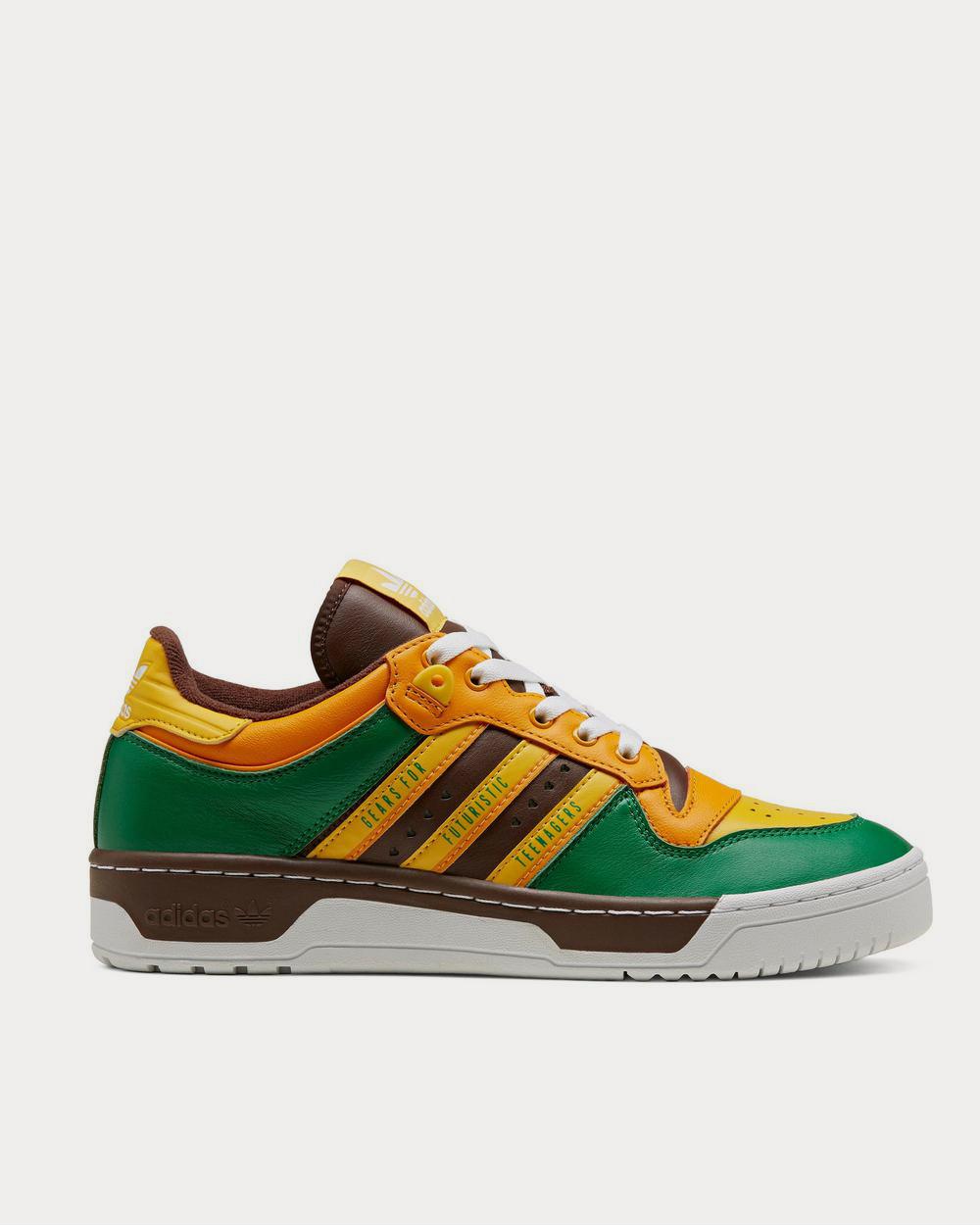 Adidas x Human Made Rivalry Colour-Block Leather  Green low top sneakers - 1