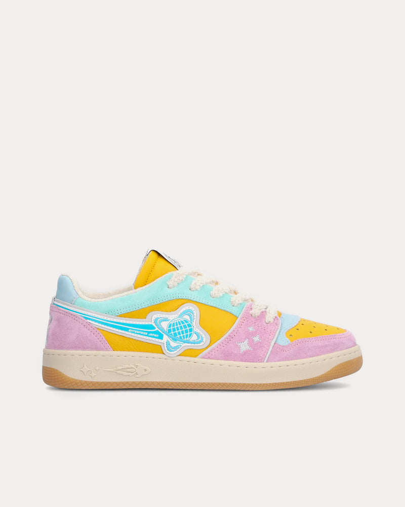 Enterprise Japan EJ Planet Pink / Yellow / Turquoise Low Top Sneakers - 1