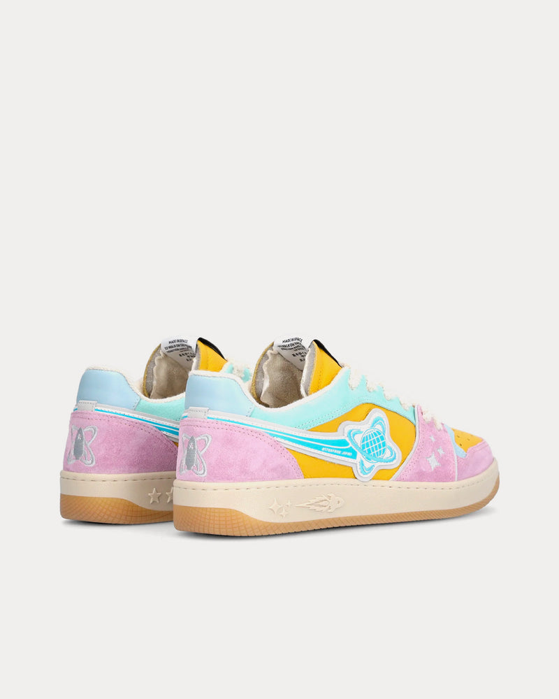 Enterprise Japan EJ Planet Pink / Yellow / Turquoise Low Top Sneakers - 3