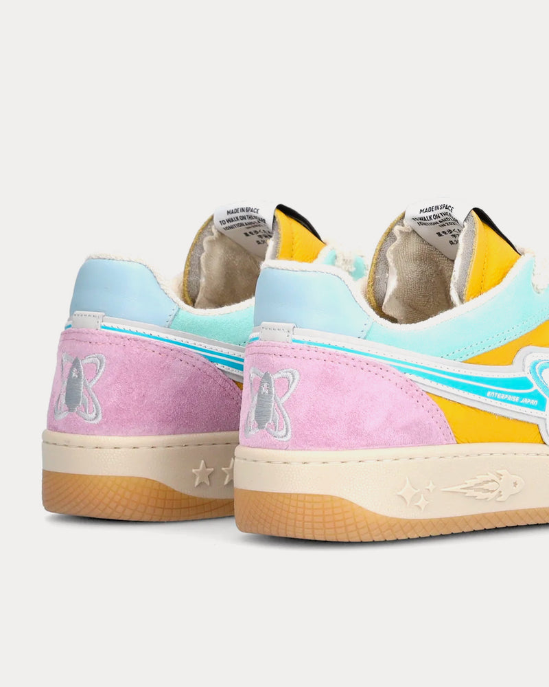 Enterprise Japan EJ Planet Pink / Yellow / Turquoise Low Top Sneakers - 5