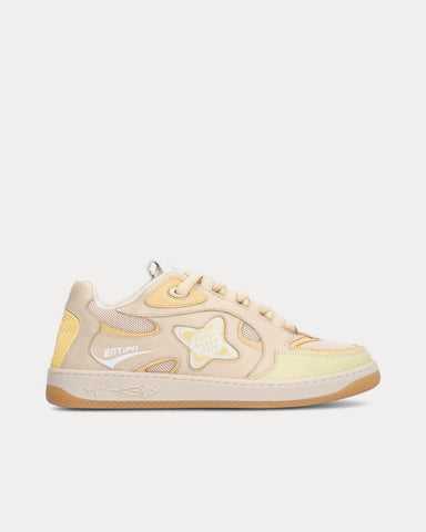 Enterprise Japan EJ Skate Planet Beige Low Top Sneakers