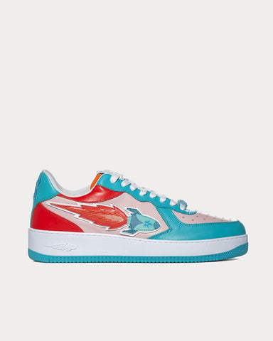 Enterprise Japan Rocket Pink Water / Orange Low Top Sneakers