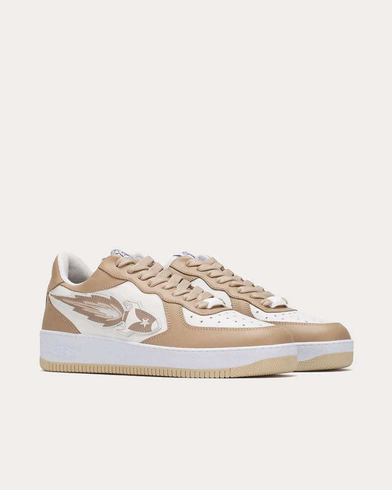 Enterprise Japan Rocket Beige / White Low Top Sneakers - 2