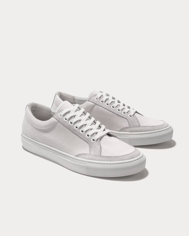 Erik Schedin Low Cut Canvas White Low Top Sneakers - 2