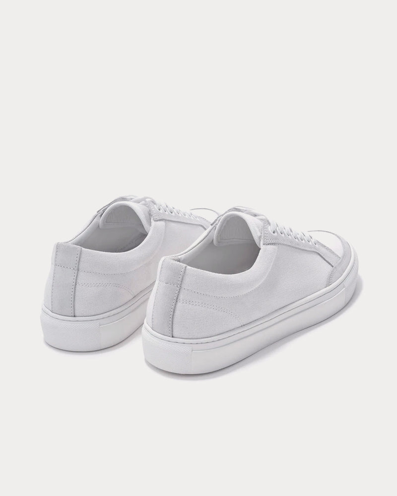 Erik Schedin Low Cut Canvas White Low Top Sneakers - 3