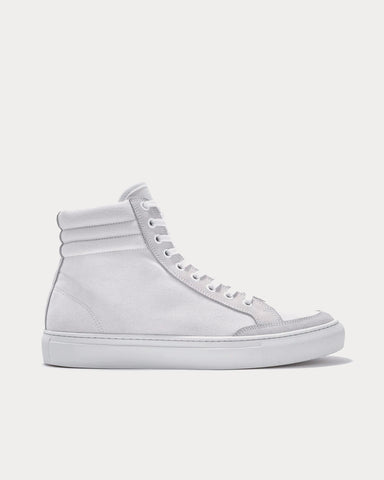 Erik Schedin Canvas White High Top Sneakers