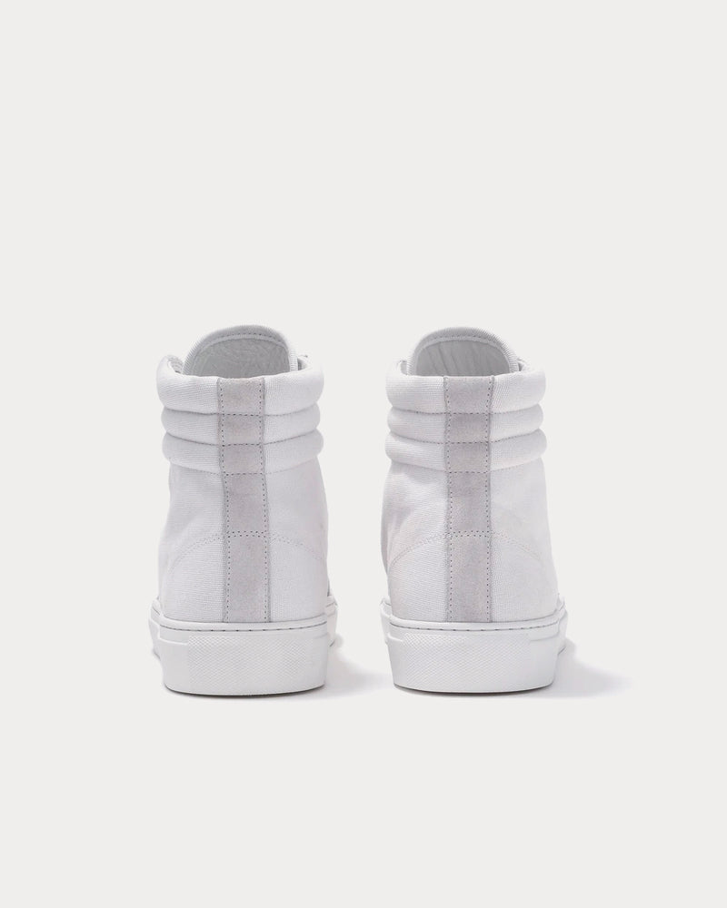 Erik Schedin Canvas White High Top Sneakers - 4