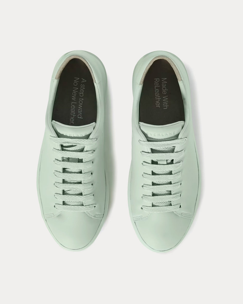 Everlane ReLeather Tennis Lily Green Low Top Sneakers - 2