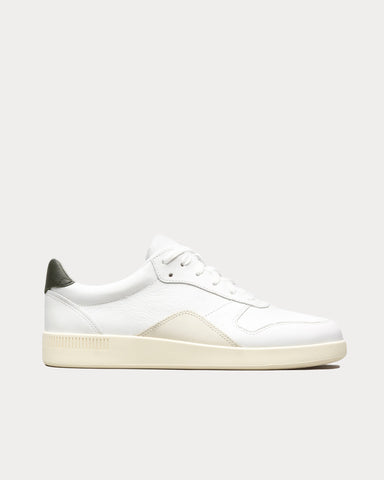 Everlane Court White / Forest Low Top Sneakers