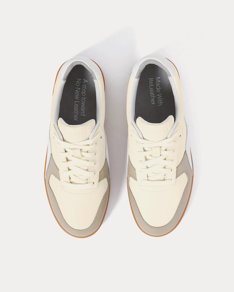 Everlane The ReLeather Court Off-White / Light Grey Low Top Sneakers - 2