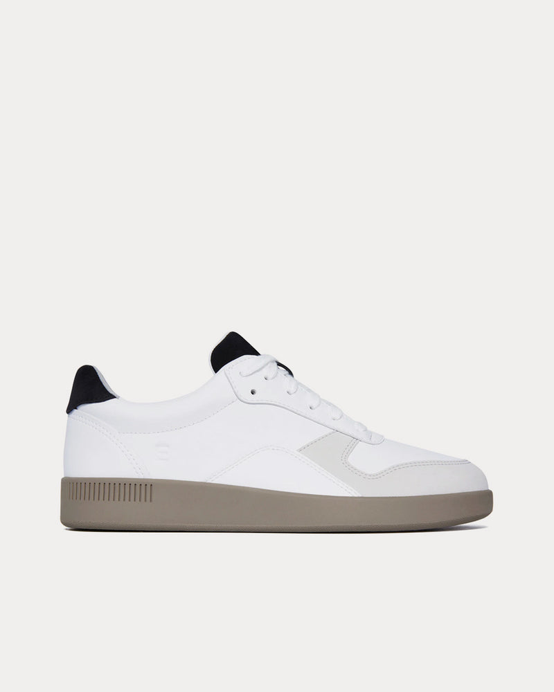 Everlane The ReLeather Court White / Smoke Low Top Sneakers - 1