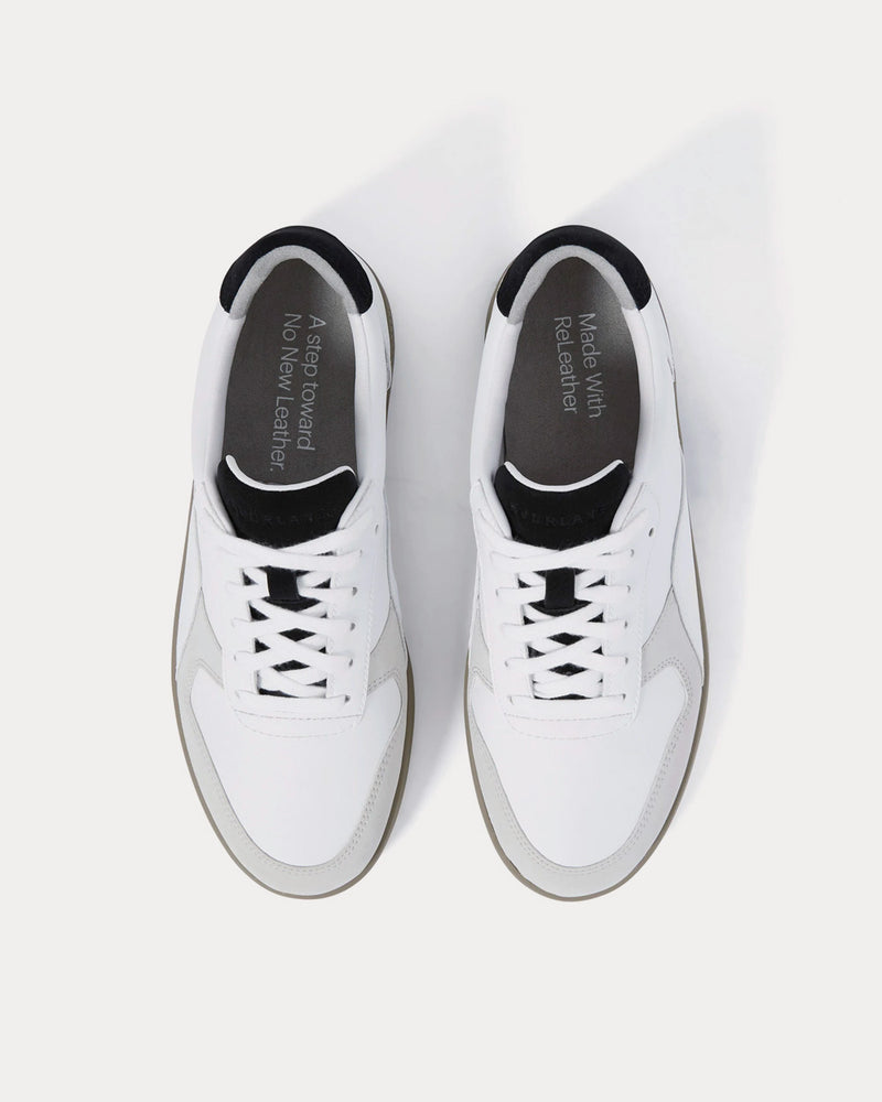 Everlane The ReLeather Court White / Smoke Low Top Sneakers - 2