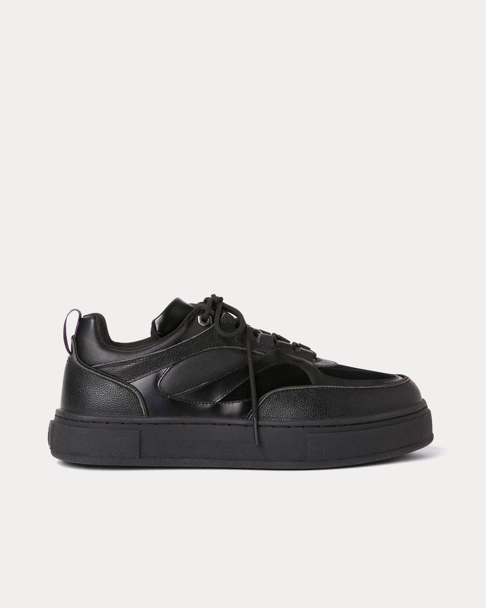 Eytys Sidney Leather Black / Black Low Top Sneakers - Sneak in Peace