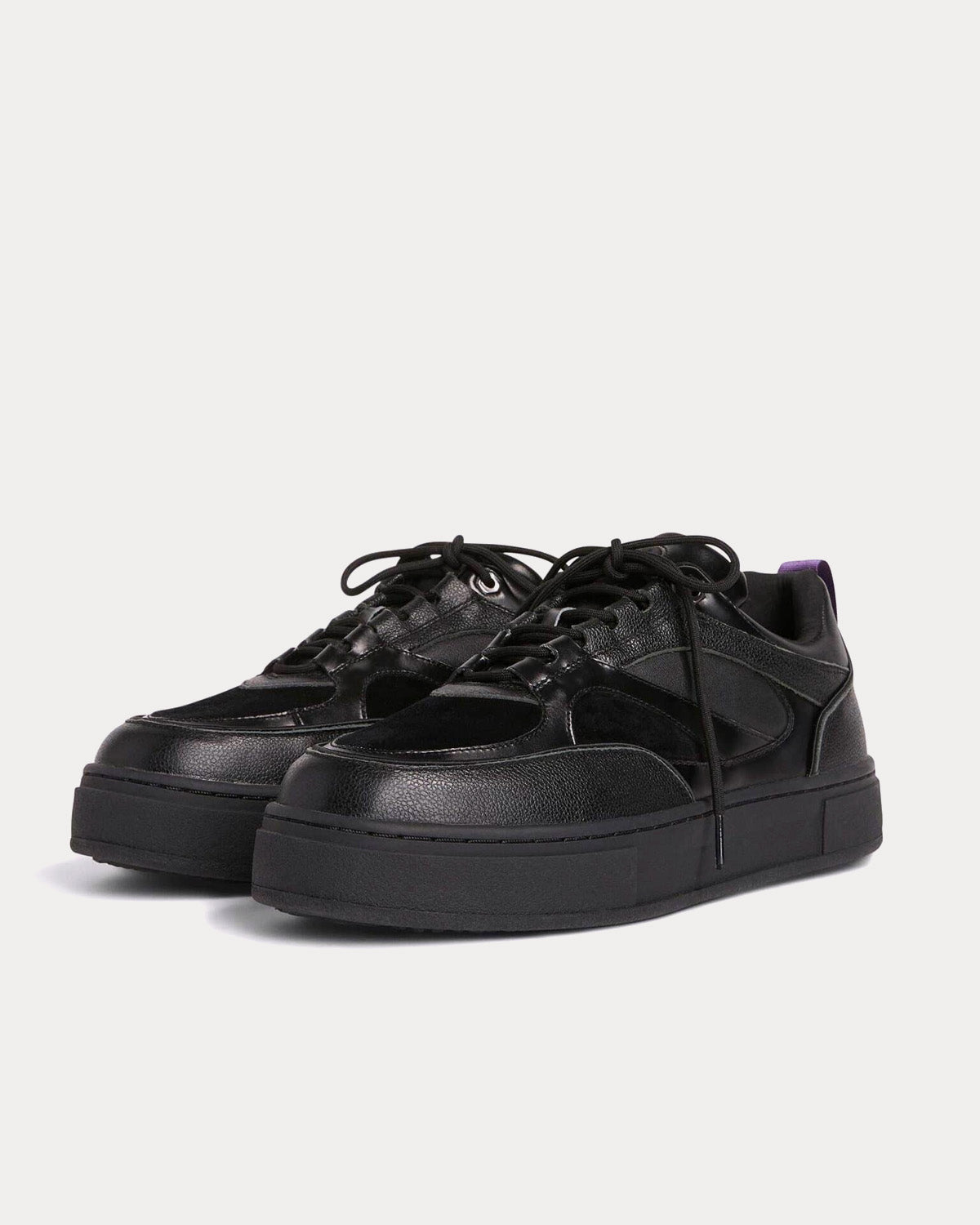 Eytys Sidney Leather Black / Black Low Top Sneakers - 2