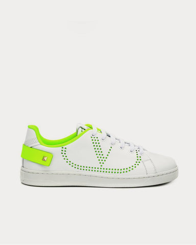 Valentino Valentino Garavani BACKNET leather Bianco Low Top Sneakers