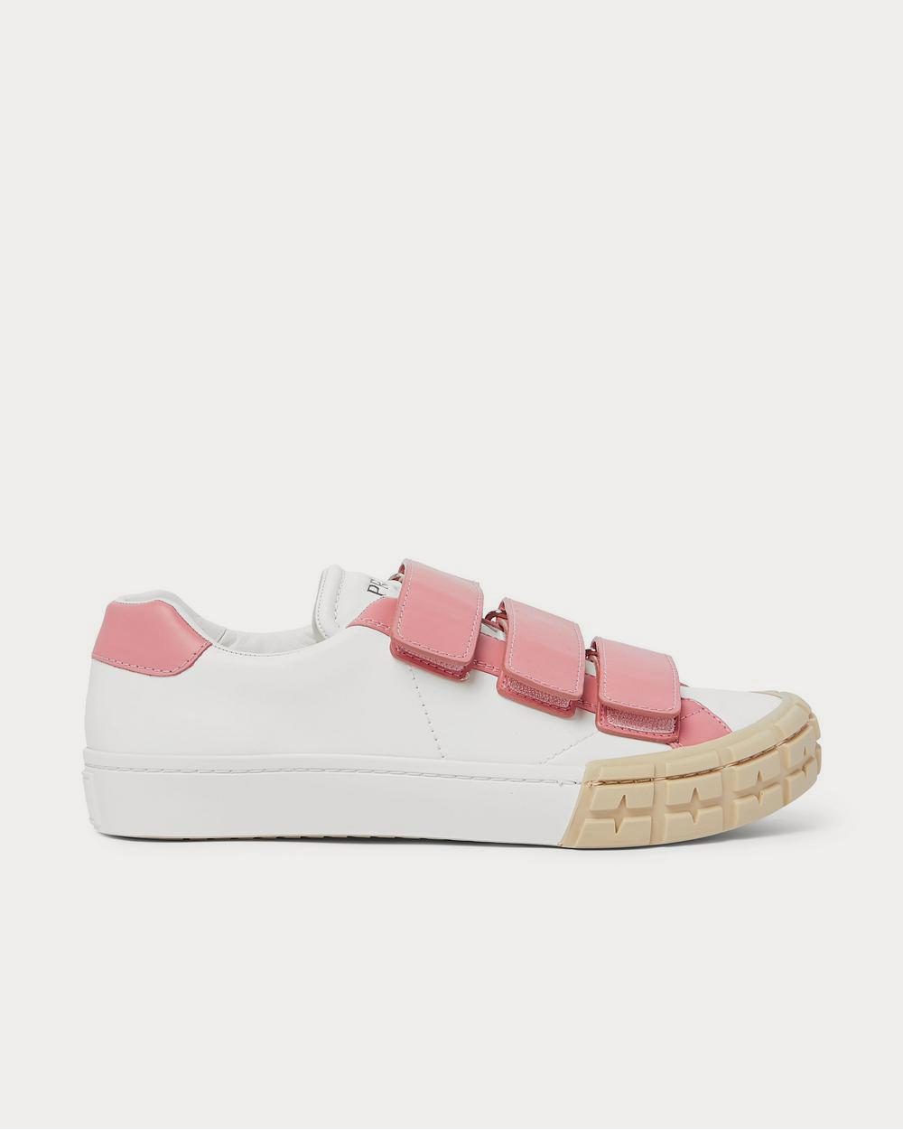 Prada Wheel Leather  White low top sneakers - 1