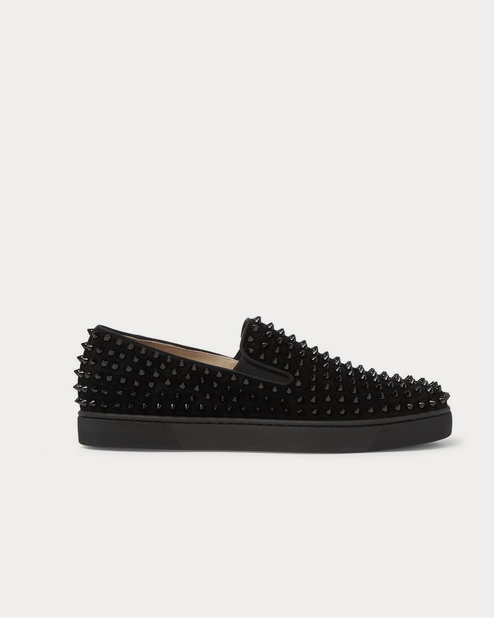 Christian Louboutin Men's Roller-Boat Patent Leather Slip-On